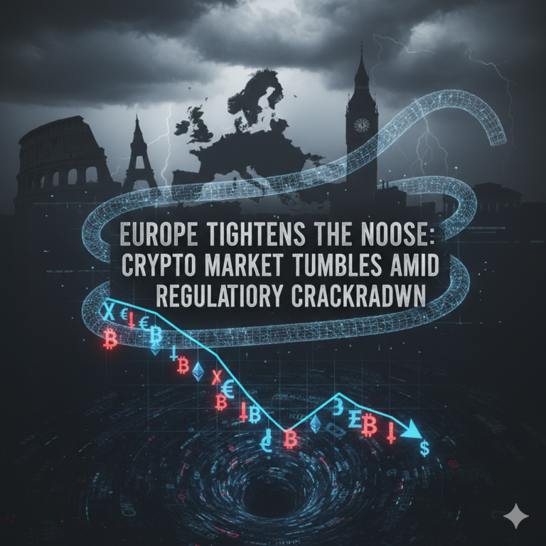 Europe Tightens the Noose: Crypto Market Tumbles Amid Regulatory Crackdown