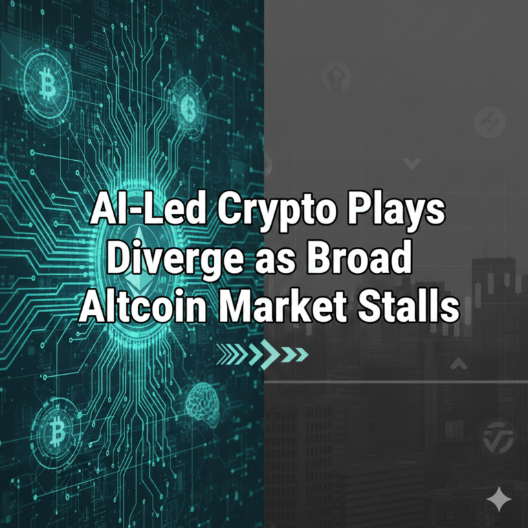AI-Led Crypto Plays Diverge as Broad Altcoin Market Stalls